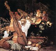HEEM, Cornelis de Vanitas Still-Life with Musical Instruments sg China oil painting reproduction